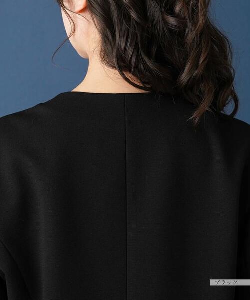 Leilian(レリアン)の「【セットアップ対応商品】ノーカラージャケット(ノーカラージャケット・レディース・ブラック/ダークネイビー・13/15 /17)」の21枚目の写真