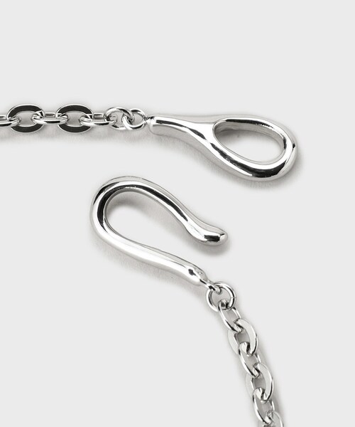 tk.TAKEO KIKUCHI（ティーケータケオキクチ）の「◆フックチェーンネックレス（ネックレス・メンズ・シルバー系3/シルバー/シルバー系/シルバー系4・00）」の7枚目の写真