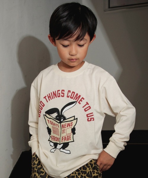 DRC branshes(ディーアールシーブランシェス)の「【DRC/お肌に嬉しい綿100%】アソートグラフィック長袖Tシャツ(Tシャツ/カットソー・キッズ・マスタード/その他1/その他2/その他3/その他4/その他5/コバルトブルー/フューシャピンク/オレンジ/グリーン/アイボリー/ブラック・90/130/160/140/120/100/110/150)」の8枚目の写真