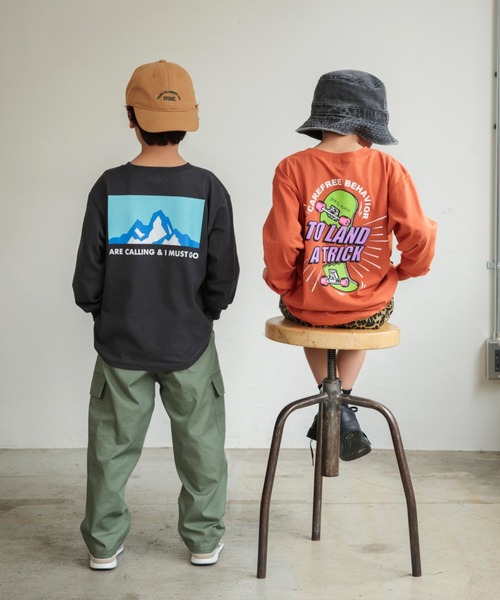 DRC branshes(ディーアールシーブランシェス)の「【DRC/お肌に嬉しい綿100%】アソートグラフィック長袖Tシャツ(Tシャツ/カットソー・キッズ・マスタード/その他1/その他2/その他3/その他4/その他5/コバルトブルー/フューシャピンク/オレンジ/グリーン/アイボリー/ブラック・90/130/160/140/120/100/110/150)」の14枚目の写真