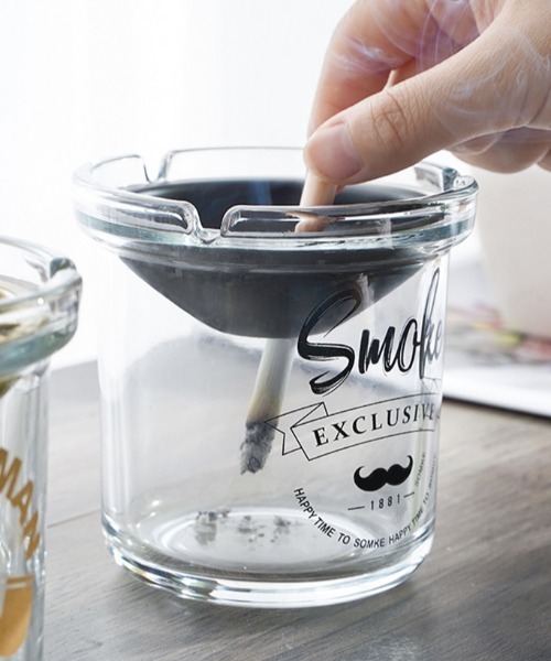 MGV（エムジーヴィー）の「クリアボトルアッシュトレイ（アッシュトレイ/ライター・メンズ・ゴールド/シルバー/ブラック・FREE）」の2枚目の写真