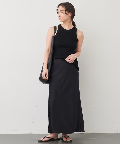Deuxieme Classe(ドゥーズィエムクラス)の「Minimal Satin スカート(スカート・レディース・ブラック・FREE)」の9枚目の写真