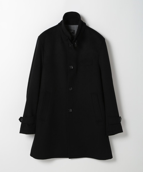 CROWDED CLOSET（クラウデッドクローゼット）の「ウールビーバーセンターベントスタンドカラーコート（ステンカラーコート・メンズ・ブラック/ネイビー/ベージュ/グレー・01/04/03/02）」の2枚目の写真