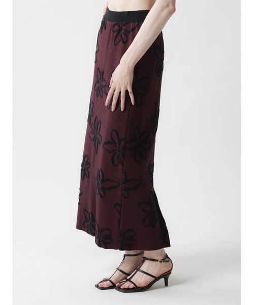 スカート Etro Jacquard Knit Skirt Etro - Blue Jacquard Midi Wrapover Knit Skirt