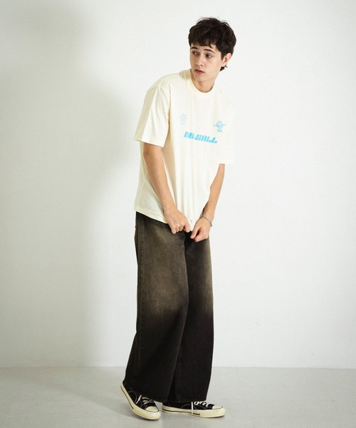 SENSE OF PLACE by URBAN RESEARCH(センスオブプレイスバイアーバンリサーチ)の「『ユニセックス』ヴィンテージライクデニムワイドパンツ(デニムパンツ・メンズ・ブラック/インディゴブルー・MEDIUM/LARGE)」の11枚目の写真