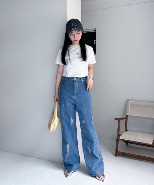 EPIMI E'PIMMY(エピミエピミー)の「チュールフリルクロップドビスチェ(シャツ/ブラウス・レディース・ブラック/オフホワイト・MEDIUM)」の14枚目の写真