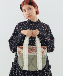 【別注】momo cats nine / 猫キルト トートBAG
