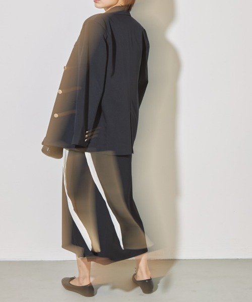 deux amour(ドゥーザムール)の「配色ロングワンピース(ワンピース・レディース・ブラック/カーキ・FREE)」の22枚目の写真