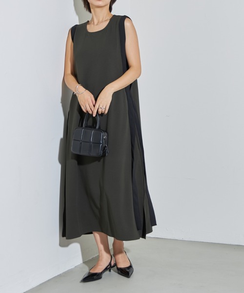 deux amour(ドゥーザムール)の「配色ロングワンピース(ワンピース・レディース・ブラック/カーキ・FREE)」の21枚目の写真