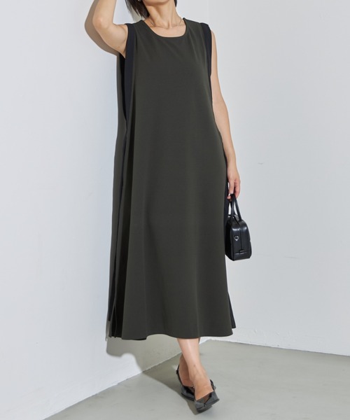 deux amour(ドゥーザムール)の「配色ロングワンピース(ワンピース・レディース・ブラック/カーキ・FREE)」の18枚目の写真