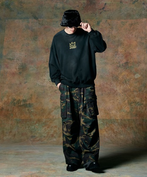 glamb（グラム）の「Wide Military Pants / ワイドミリタリーパンツ（その他パンツ・メンズ・カーキ/ホワイト・S/M/L）」の17枚目の写真