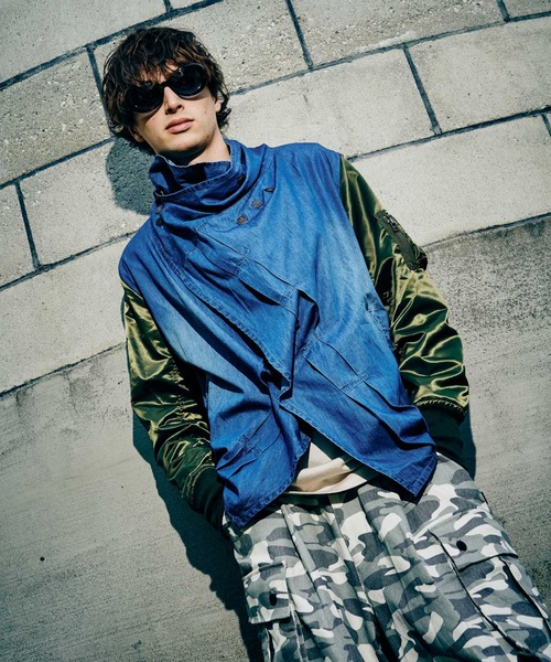 glamb（グラム）の「Wide Military Pants / ワイドミリタリーパンツ（その他パンツ・メンズ・カーキ/ホワイト・S/M/L）」の16枚目の写真