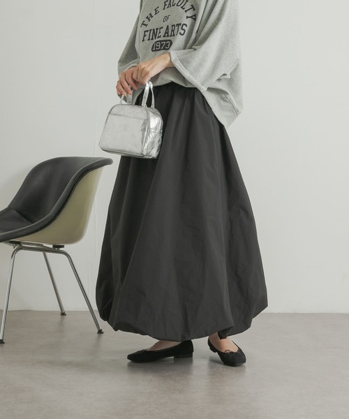 URBAN RESEARCH DOORS（アーバンリサーチドアーズ）の「バルーンスカート（スカート・レディース・ブラック・SMALL/MEDIUM）」の3枚目の写真