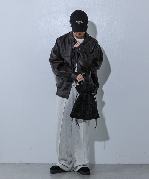 COLONY 2139(コロニートゥーワンスリーナイン)の「グリッターラメ巾着トート(トートバッグ・レディース・シルバー/ブルー/ブラック・FREE)」の12枚目の写真