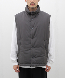 ATON(エイトン) VINTAGE NYLON TWILL PADDED VEST JKAGCW0801