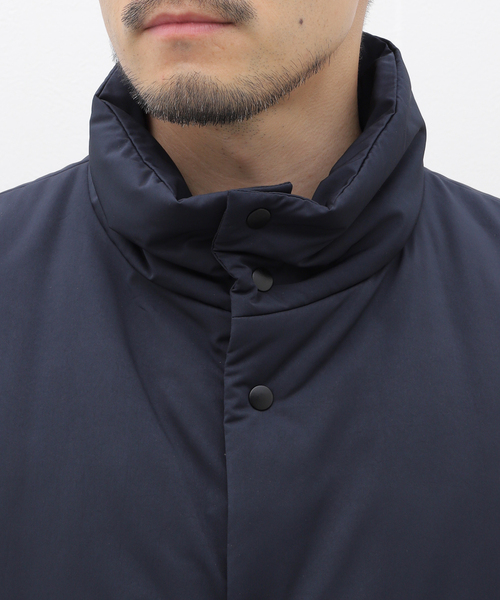 ATON(エイトン)の「ATON(エイトン) VINTAGE NYLON TWILL PADDED VEST JKAGCW0801(ダウンジャケット/コート・メンズ・チャコールグレー・4)」の6枚目の写真