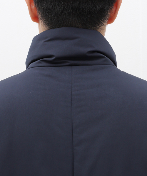 ATON(エイトン)の「ATON(エイトン) VINTAGE NYLON TWILL PADDED VEST JKAGCW0801(ダウンジャケット/コート・メンズ・チャコールグレー・4)」の7枚目の写真