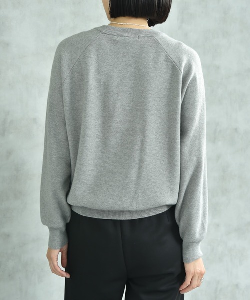 actuel（アクチュエル）の「【ａｃｔｕｅｌ】スウェットライククループルオーバー（ニット/セーター・レディース・オフホワイト/グレー/ブルー/ブラック・FREE）」の13枚目の写真