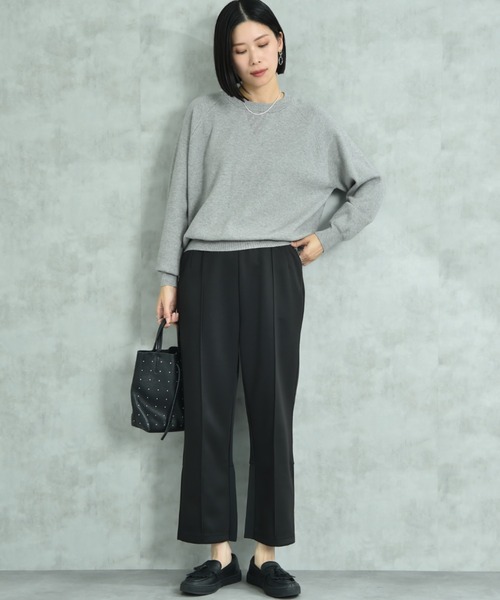 actuel（アクチュエル）の「【ａｃｔｕｅｌ】スウェットライククループルオーバー（ニット/セーター・レディース・オフホワイト/グレー/ブルー/ブラック・FREE）」の15枚目の写真