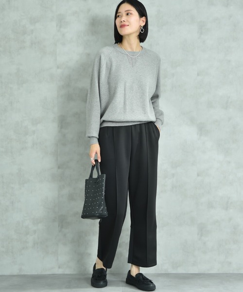 actuel（アクチュエル）の「【ａｃｔｕｅｌ】スウェットライククループルオーバー（ニット/セーター・レディース・オフホワイト/グレー/ブルー/ブラック・FREE）」の17枚目の写真