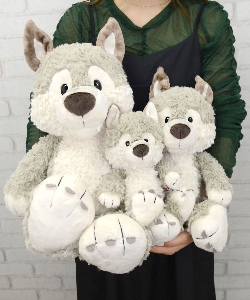 nici（ニキ）の「NICI/FF2024 ウルフ ウィニー ぬいぐるみ 50cm