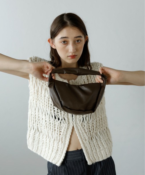 soft leather mini bag / レザーミニバッグ