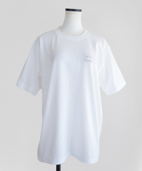 Marient（マリエント）の「Study Room Embroidery Tee（Tシャツ/カットソー・レディース・シルバー/レッド/ブラック・FREE）」の17枚目の写真