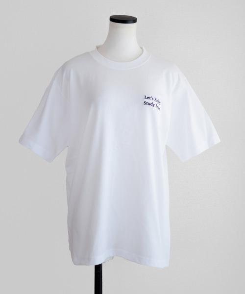 Marient（マリエント）の「Study Room Embroidery Tee（Tシャツ/カットソー・レディース・シルバー/レッド/ブラック・FREE）」の7枚目の写真