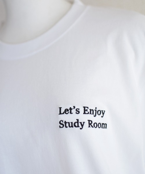 Marient（マリエント）の「Study Room Embroidery Tee（Tシャツ/カットソー・レディース・シルバー/レッド/ブラック・FREE）」の9枚目の写真