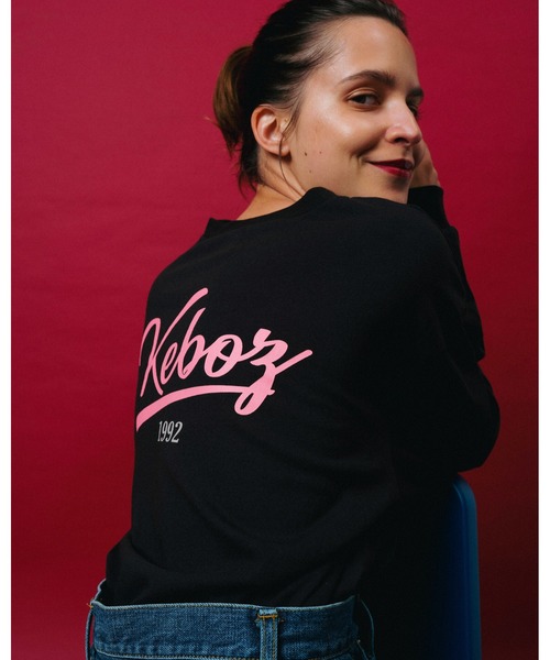 KEBOZ（ケボズ）の「W ICON LOGO L/S TEE（Tシャツ/カットソー・レディース・ブラック/ホワイト・M/L）」の4枚目の写真