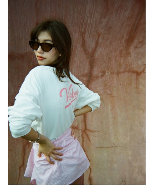 KEBOZ（ケボズ）の「W ICON LOGO L/S TEE（Tシャツ/カットソー・レディース・ブラック/ホワイト・M/L）」の16枚目の写真