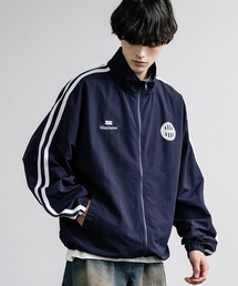 オーバーサイズナイロンタスラントラックジャケット