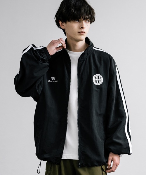 オーバーサイズナイロンタスラントラックジャケット（ナイロン