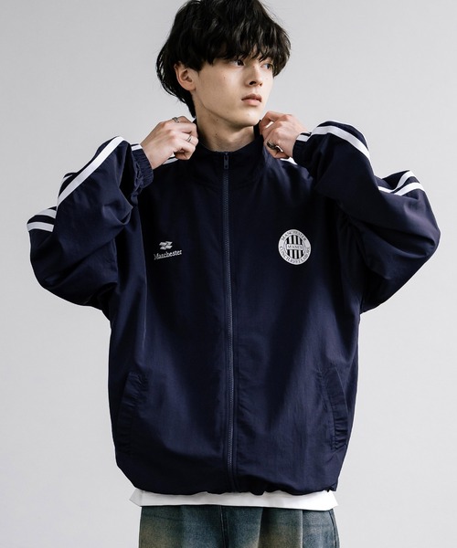 オーバーサイズナイロンタスラントラックジャケット（ナイロン