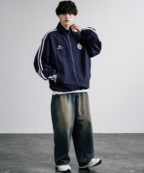 オーバーサイズナイロンタスラントラックジャケット（ナイロン