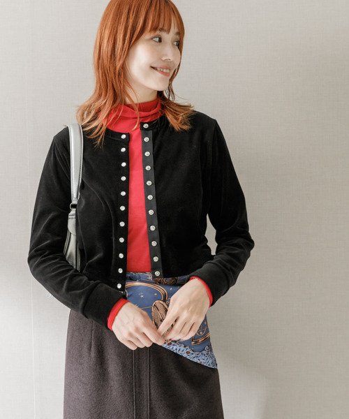 世良　CIVARIZE 変形ベロアカーディガン 世良様専用 CIVARIZE 変形ベロアカーディガン - メルカリ