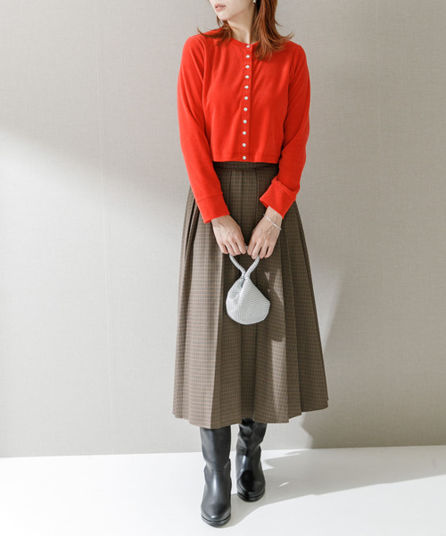 URBAN RESEARCH ROSSO WOMEN（アーバンリサーチ　ロッソ）の「コンパクトベロアカーディガン（カーディガン/ボレロ・レディース・ゴールド/レッド/ブラック・FREE）」の19枚目の写真