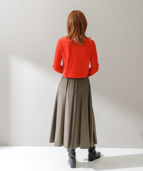 URBAN RESEARCH ROSSO WOMEN（アーバンリサーチ　ロッソ）の「コンパクトベロアカーディガン（カーディガン/ボレロ・レディース・ゴールド/レッド/ブラック・FREE）」の21枚目の写真