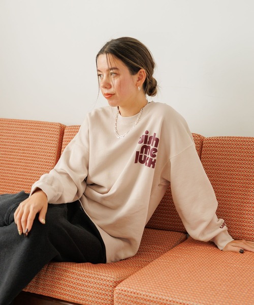 BAYFLOW（ベイフロー）の「[程よいサイズ感]ピグメントロゴスウェット