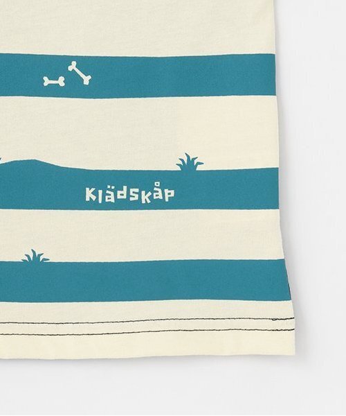 kladskap（クレードスコープ）の「【人気商品再入荷】【直営店で取り扱い無し】恐竜ボーダー長袖Tシャツ（Tシャツ/カットソー・キッズ・ネイビー/トップグレー・120cm/130cm/90cm/100cm/110cm）」の7枚目の写真
