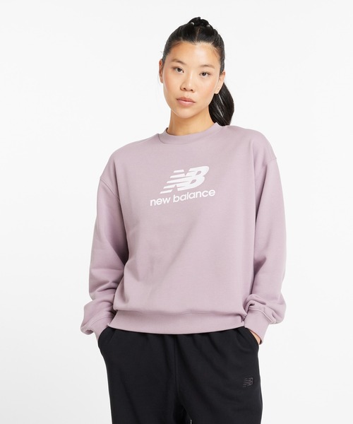 【セール】Sport Essentials Stacked Logo フレンチテリークルー(裏起毛)（スウェット）｜New Balance（ニューバランス）