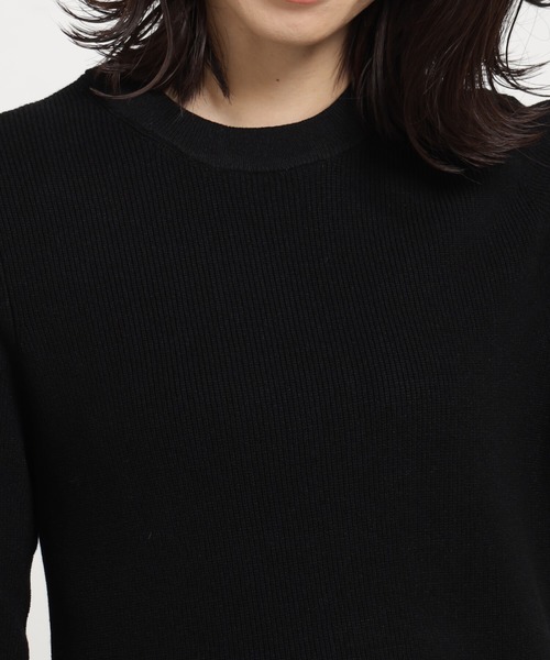 FOUND GOOD（ファウンドグッド）の「コンフォートペプラムニット（ニット/セーター・レディース・ブラック/ホワイト系5/ブルー系2/レッド系8・L/M/S）」の11枚目の写真