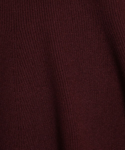 FOUND GOOD（ファウンドグッド）の「コンフォートペプラムニット（ニット/セーター・レディース・ブラック/ホワイト系5/ブルー系2/レッド系8・L/M/S）」の20枚目の写真