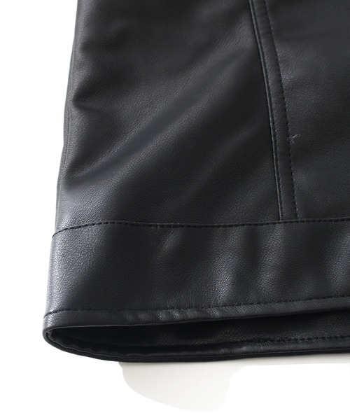 SpRay（スプレイ）の「フェイクレザーライダース（ライダースジャケット・レディース・ブラック×ブラック/ブラック/ブラウン・FREE）」の13枚目の写真