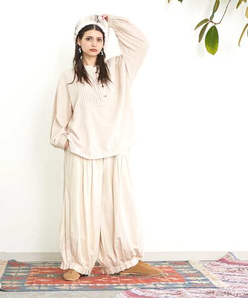 チャイハネ(チャイハネ)の「【チャイハネ】ノマベタックバルーンパンツ(その他パンツ・レディース・マスタード/ホワイト/ブラック・FREE)」の4枚目の写真