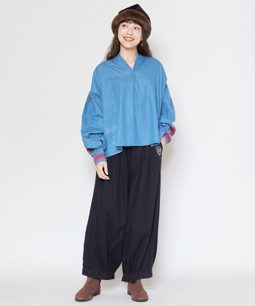 チャイハネ(チャイハネ)の「【チャイハネ】ノマベタックバルーンパンツ(その他パンツ・レディース・マスタード/ホワイト/ブラック・FREE)」の9枚目の写真