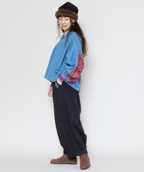 チャイハネ(チャイハネ)の「【チャイハネ】ノマベタックバルーンパンツ(その他パンツ・レディース・マスタード/ホワイト/ブラック・FREE)」の12枚目の写真