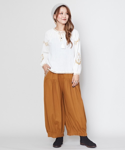 チャイハネ(チャイハネ)の「【チャイハネ】ノマベタックバルーンパンツ(その他パンツ・レディース・マスタード/ホワイト/ブラック・FREE)」の18枚目の写真