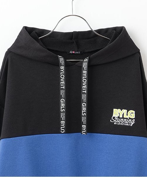 by LOVEiT（バイラビット）の「切り替えパーカー（パーカー・キッズ・ピンク/ラベンダー/オフホワイト/ブラック・160cm/150cm/140cm/130cm/120cm）」の7枚目の写真