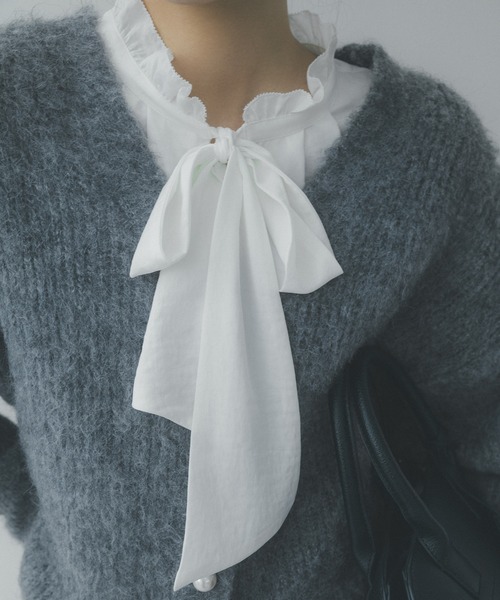 ルイヴィトン✨ パールボタン ボーダー サマーニット Vネック カーディガン VIS｜パールボタンVネック片畦ニットカーディガン | Rakuten